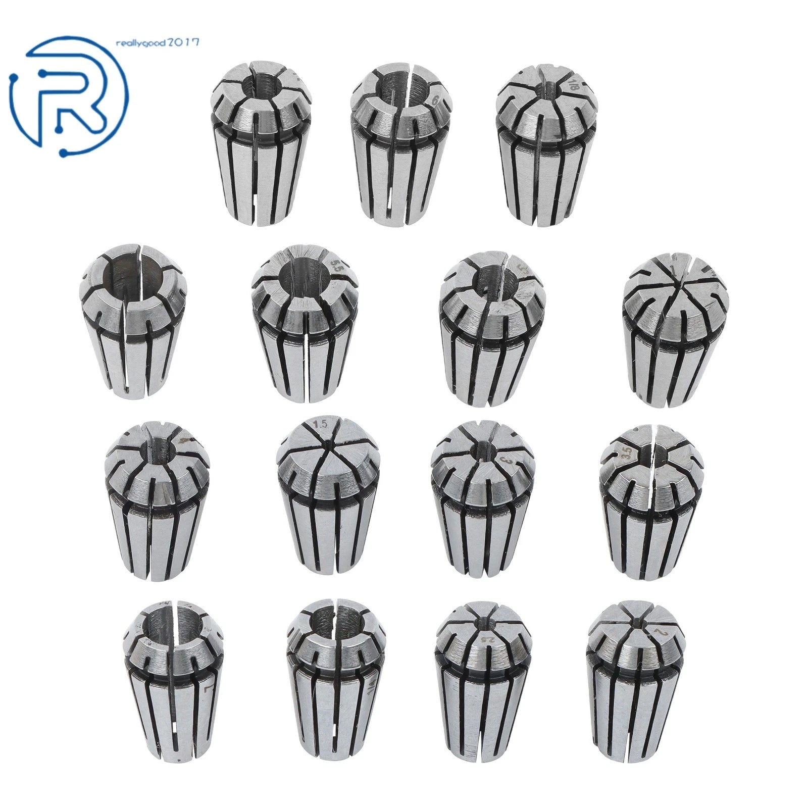 19Pcs ER11 Spring Collet Set for CNC Milling