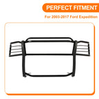 Bumper Grille Brush Guard for Ford Expedition (2003–2017) w/ 2 Headlight Guards
