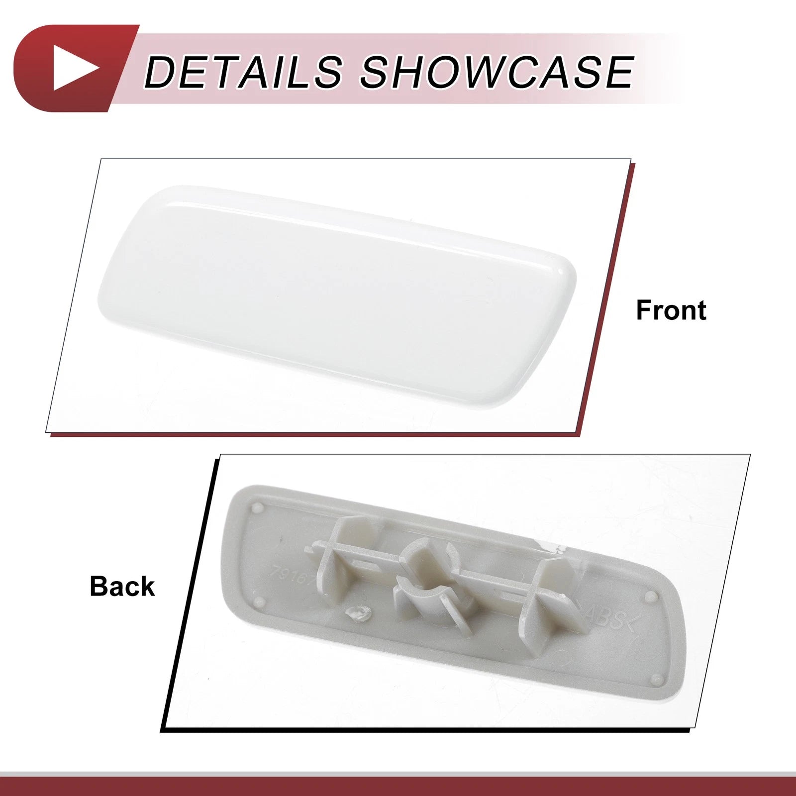 Front Left Washer Nozzle Cover Cap for Lexus RX350 (2010–2013) White