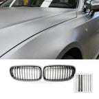 Carbon Texture Gloss Black Front Bumper Grille for BMW 3 Series E90 E91 (2009–2012)
