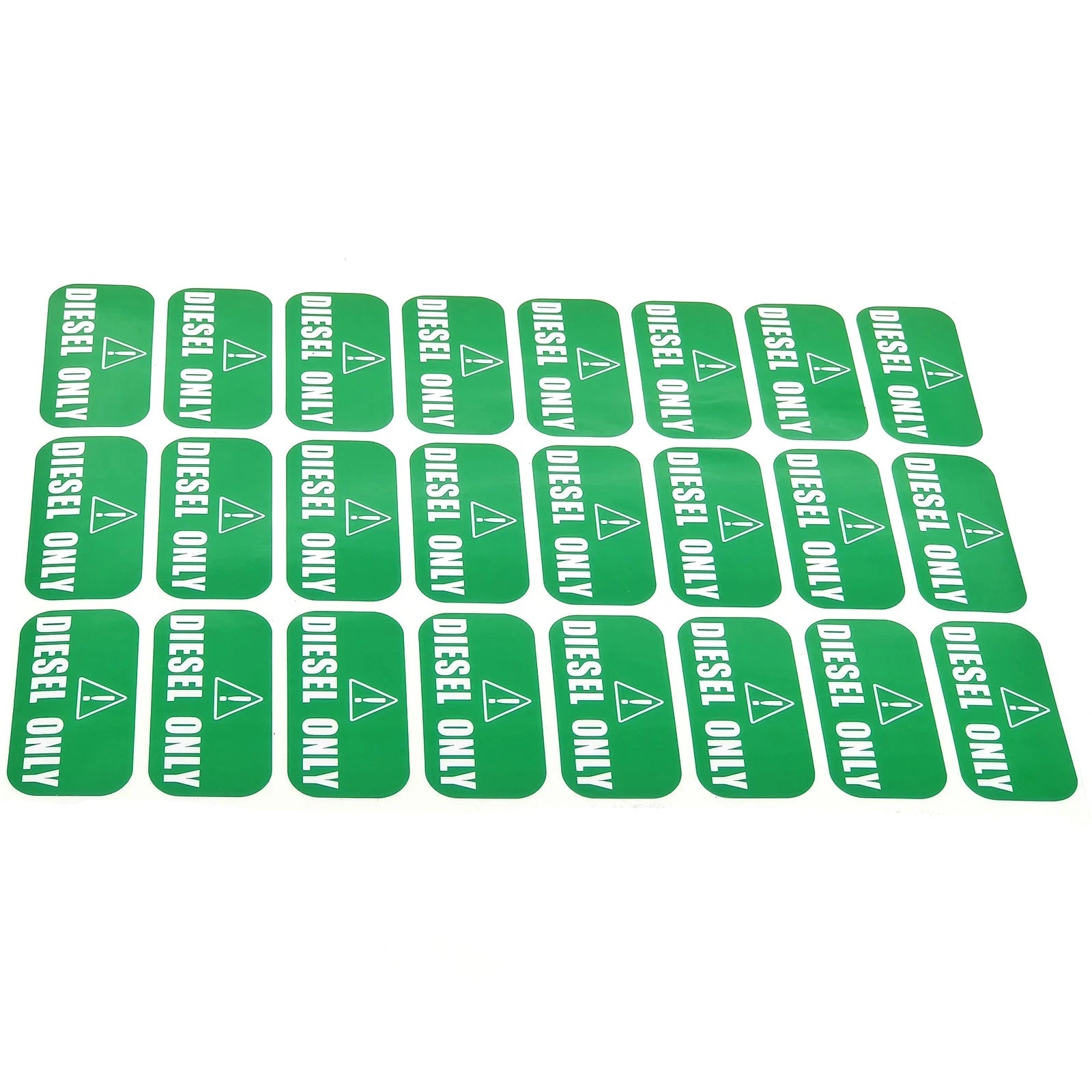 Diesel Only Vinyl Stickers for Trucks (1" X 2")
