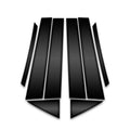 8pc Carbon Fiber Pillar Post Covers for 2013-2020 Nissan Sentra 4dr
