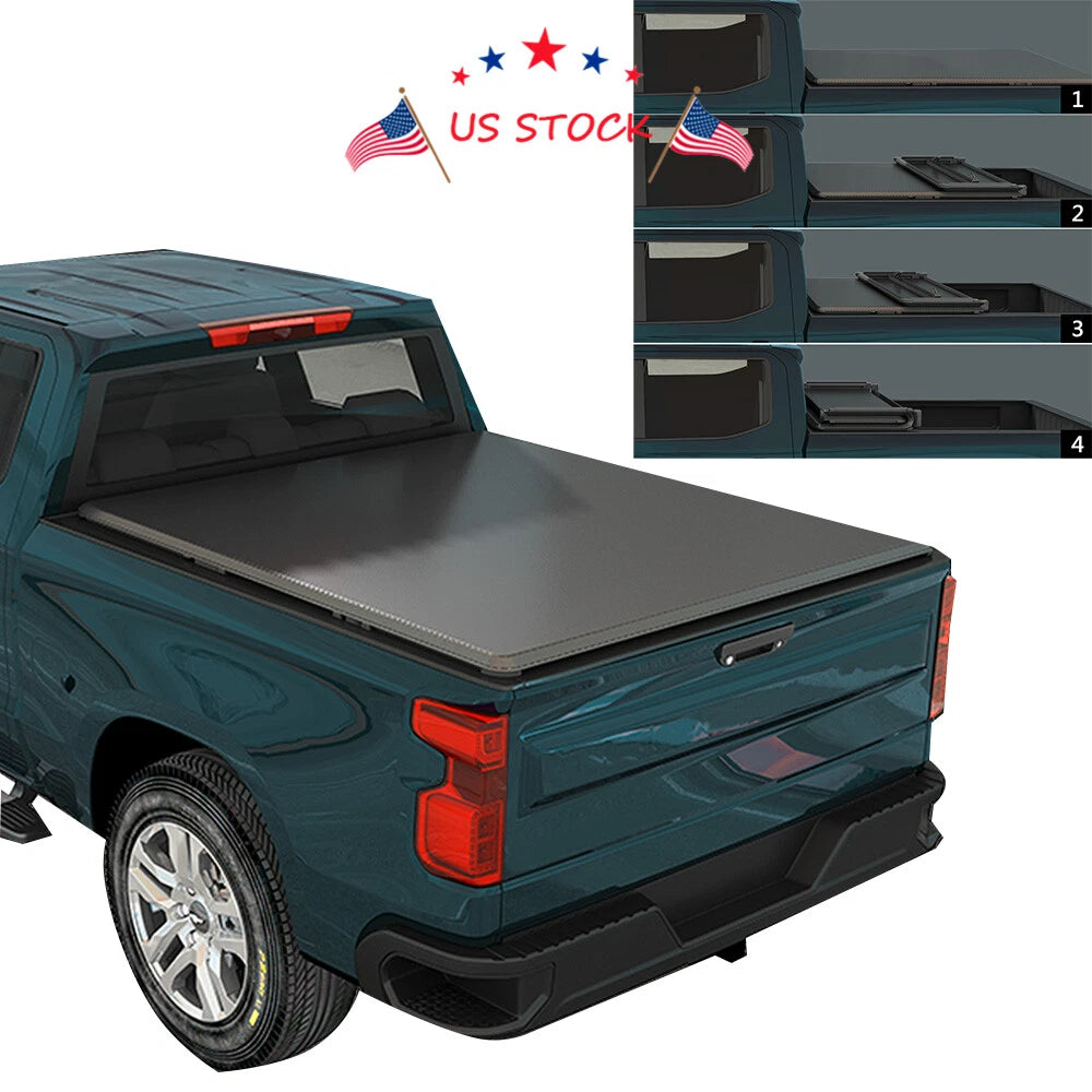 6.5' Tonneau Cover with Light for Chevy Silverado GMC Sierra (2014–2019)