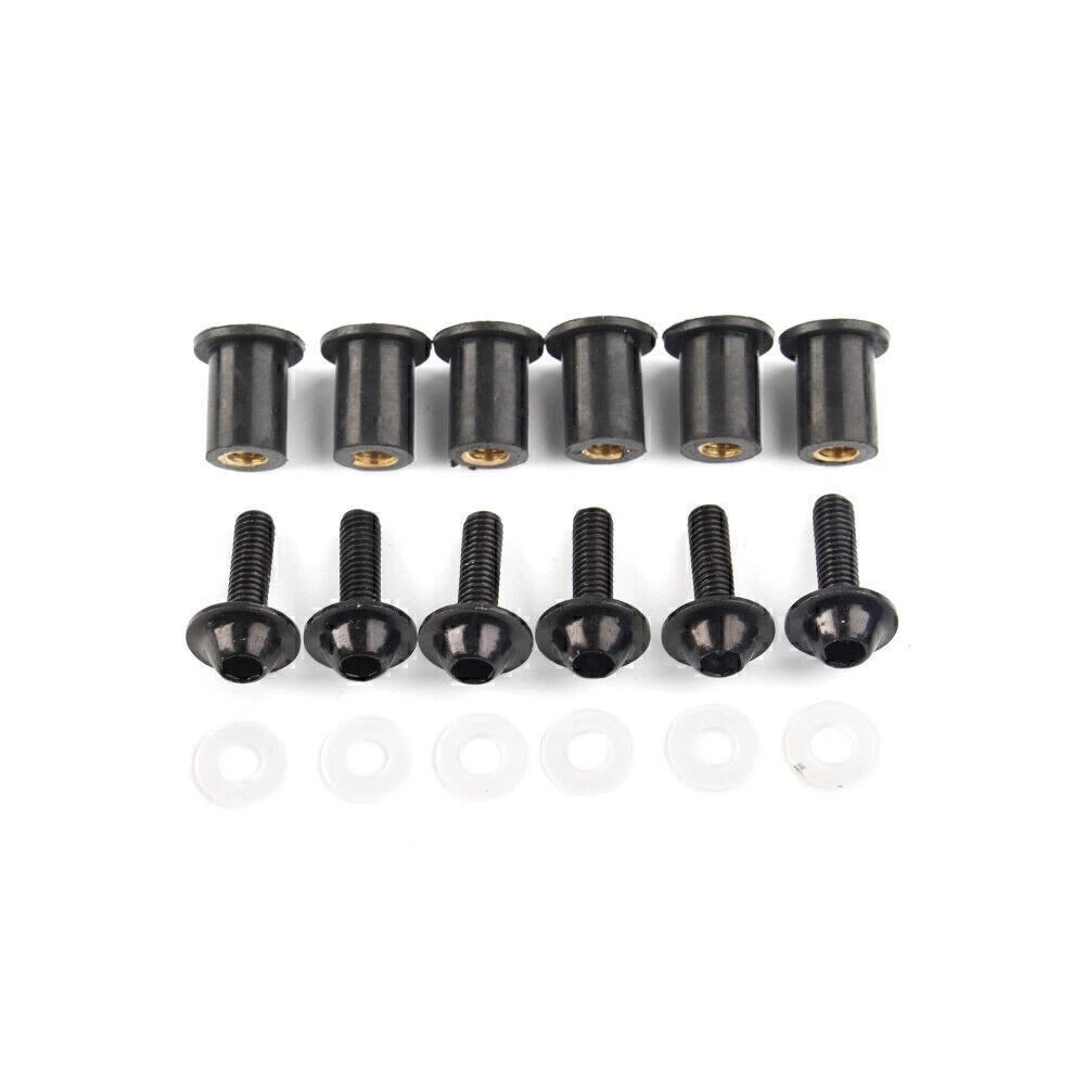 Windscreen Bolts Screw Fixing Kit Black for Honda CBR250 300 650 900 (2011–2023)