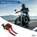 Adjustable Short Brake Clutch Lever Set for Honda Monkey 125 (2019–2024) Red