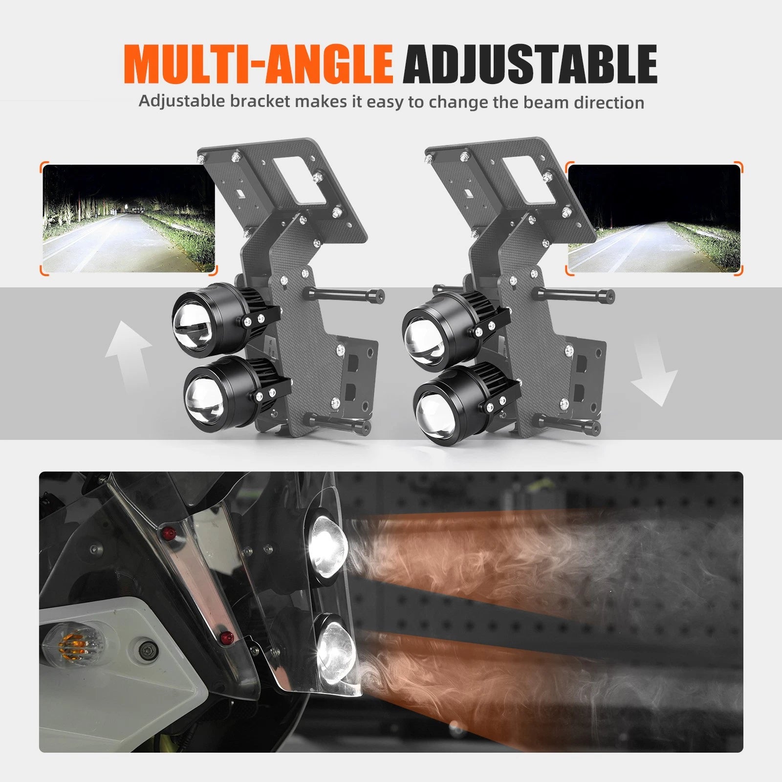 Adjustable Headlights Rally Kit for Yamaha Tenere 700 XTZ07 (2019–2024)
