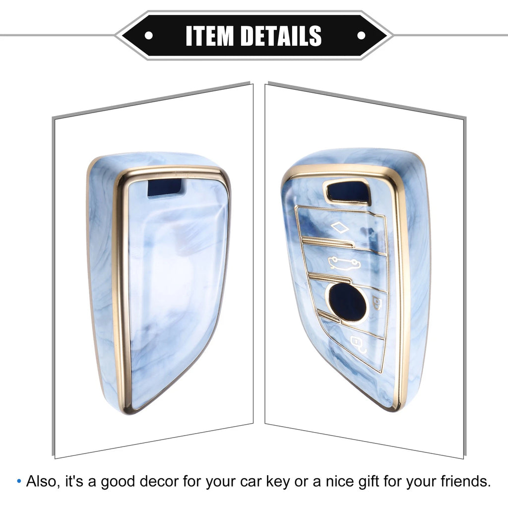 Set of 4 TPU Smart Key Fob Covers for BMW 3 4 5 6 7 Series (2012–2020)
