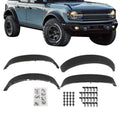 Set of 4 Wide Black Wheel Lip Fender Flares for Ford Bronco (2021–2024)
