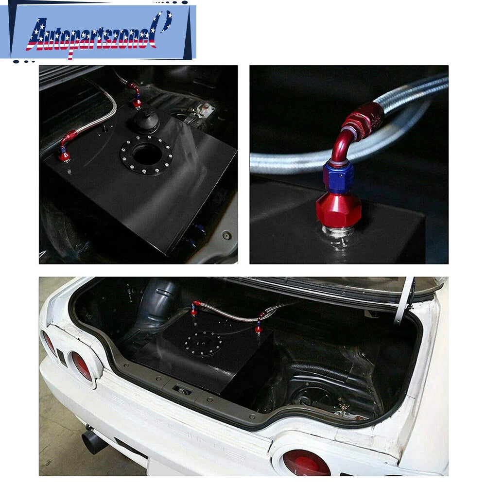 2.5 Gallon Aluminum Racing Fuel Tank for Drift Cars with Level Sender