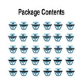 30 Molding Clips for Kia Hyundai (Fender Flare, Rocker, Door)