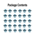 30 Molding Clips for Kia Hyundai (Fender Flare, Rocker, Door)