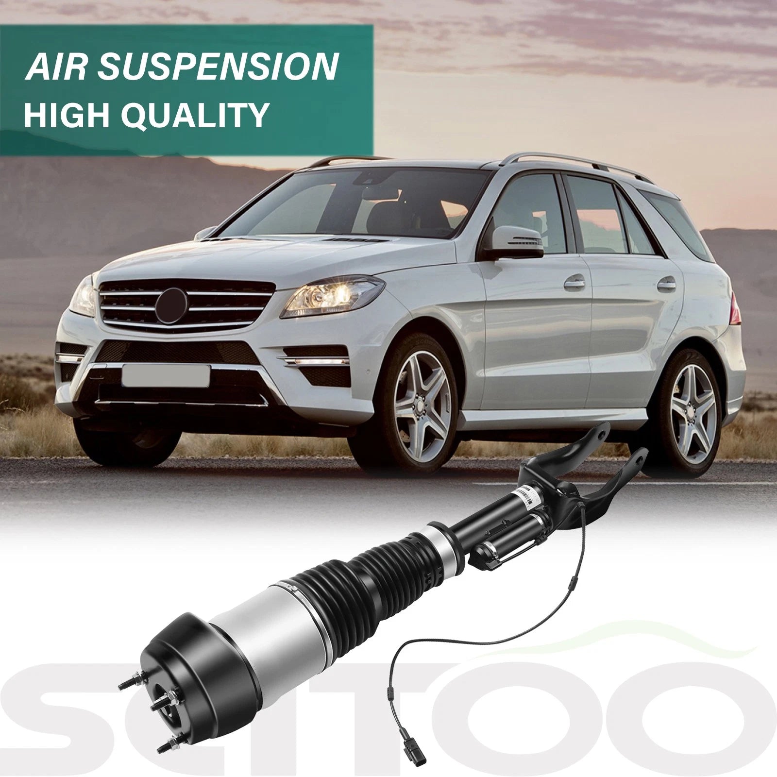 Air Suspension Strut Front Left for Mercedes X166 GL550 W166 ML63 GL450 ML550 (2013–2019)
