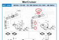 3" Exhaust Manifold Bellow Tube for MerCruiser GM V6 V8