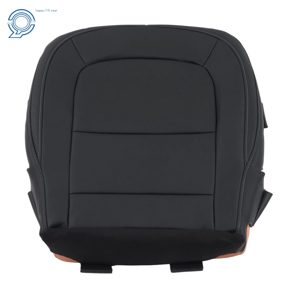Black Leather Driver Bottom Seat Cover for Chevy Colorado Canyon (2015–2022)