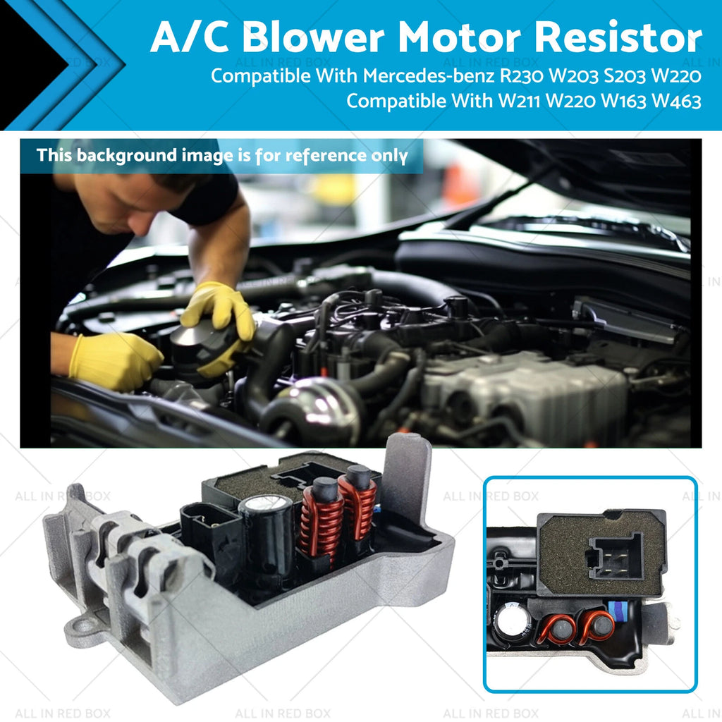 Blower Motor Resistor for Mercedes R230 W203 S203 W220 W211 W163 W463 (2000–2010)