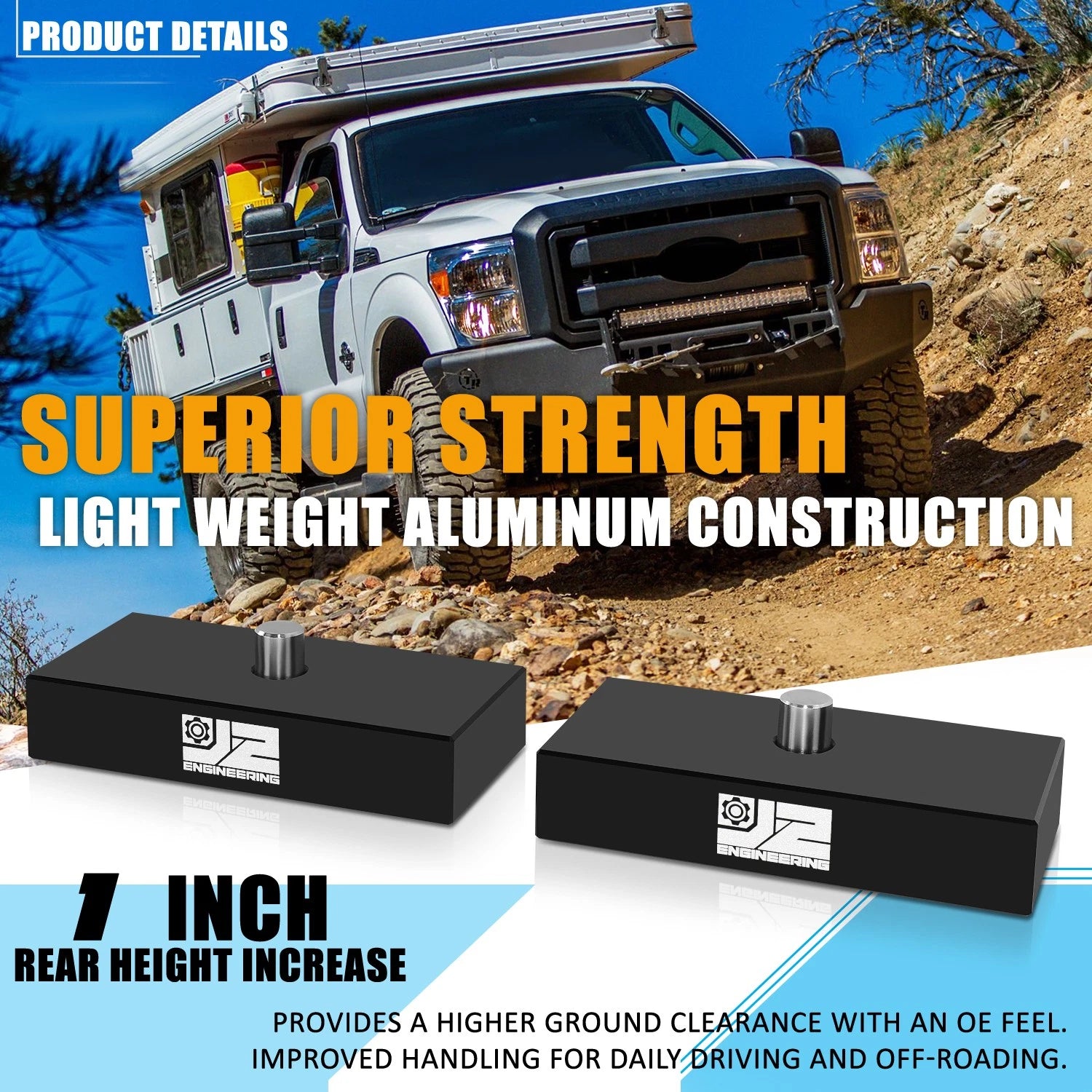 1" Rear Leveling Lift Kit for Ford F250 F350 Super Duty Excursion (1999–2022)