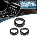 AC Radio Switch Knob Cover Decals for Dodge Durango 2017-2020 (Set of 3)