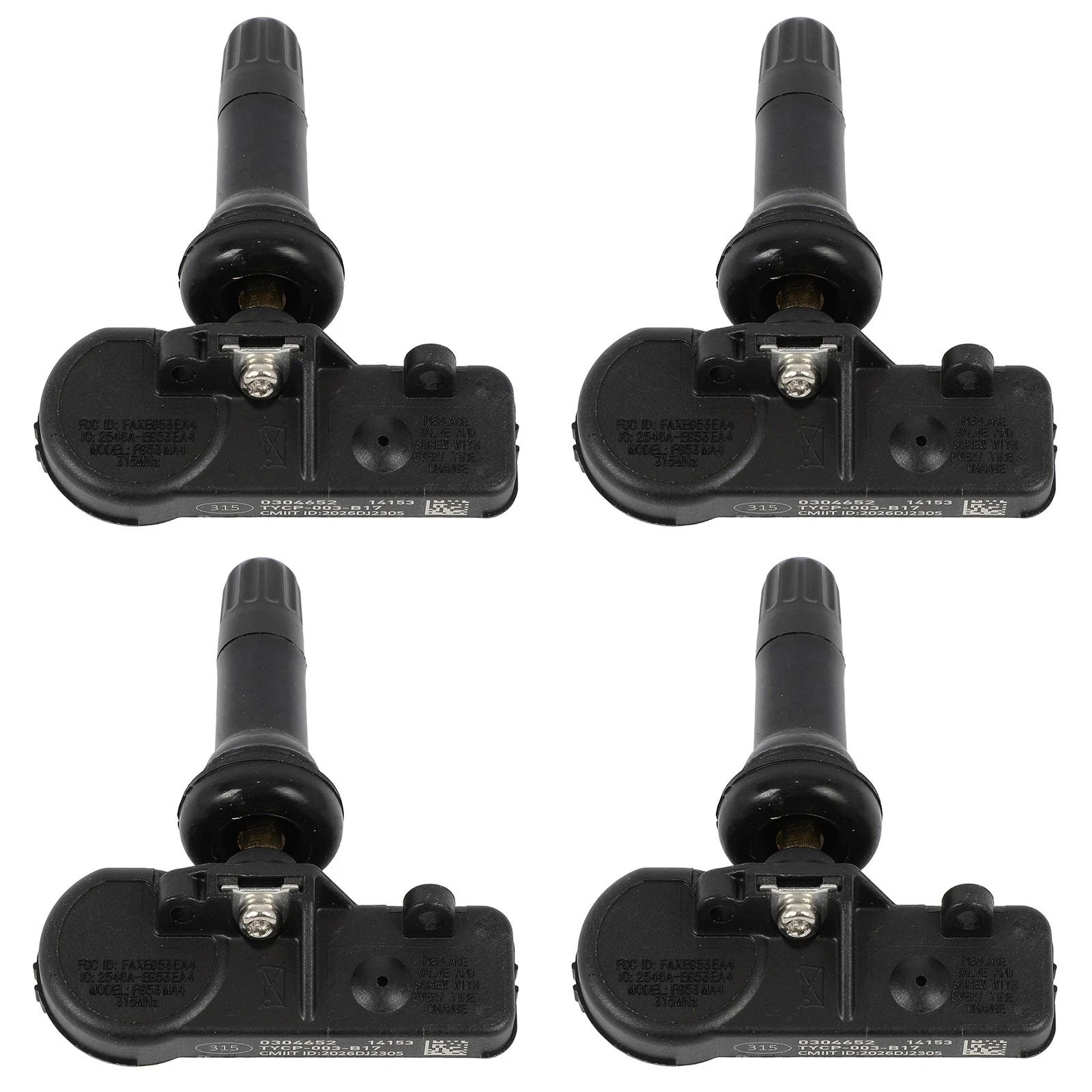 Set of 4 TPMS Tire Pressure Monitoring System Sensors for Chrysler Dodge Jeep