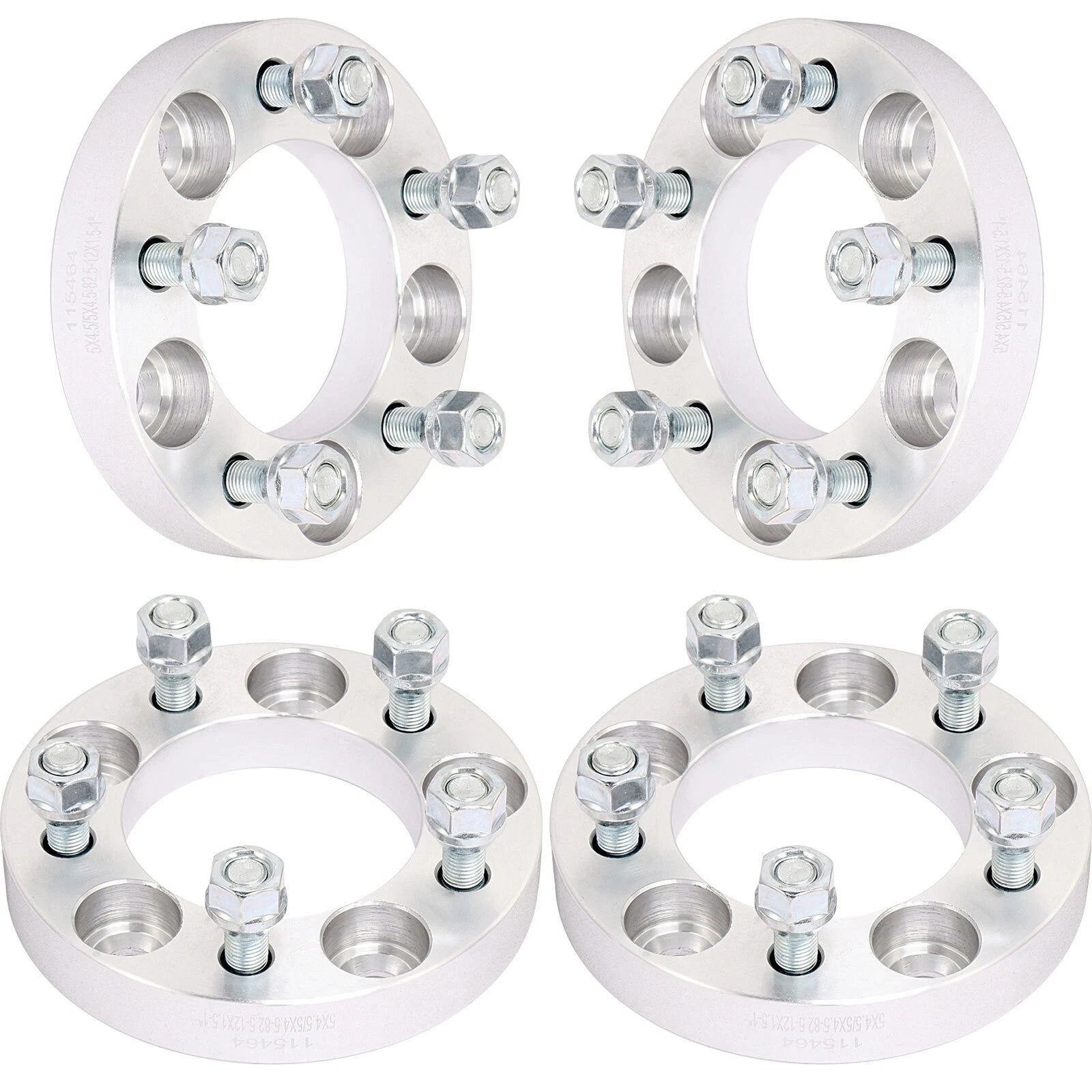 Set of 4 Wheel Spacers 1" 5x4.5 for Hyundai Kia 