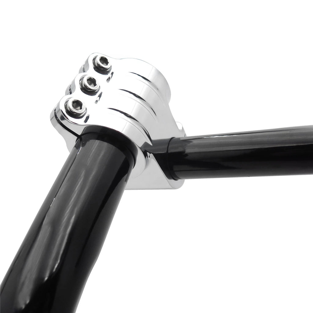 1 1/4" 16" Tall Adjustable Black Handlebar for Harley Touring (1986–2020)