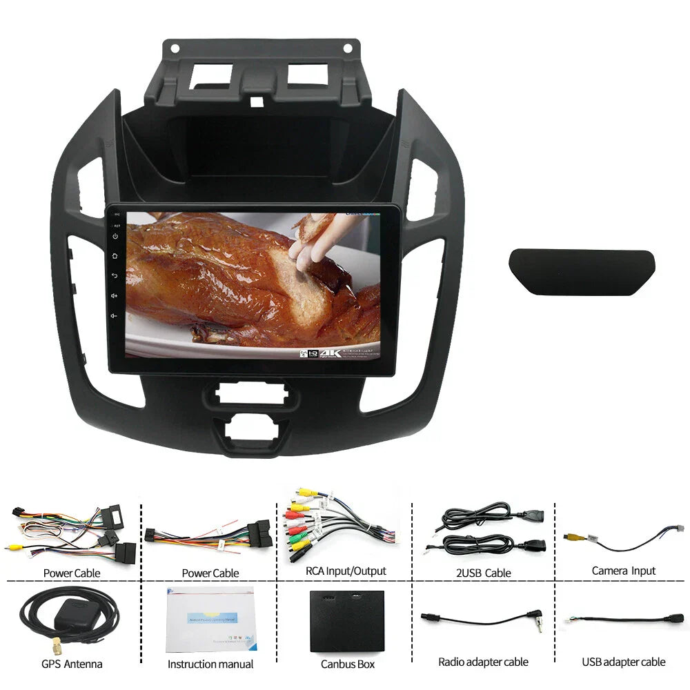 9" Android 13 Stereo Radio GPS Head Unit for Ford Transit Tourneo Connect (14-18)