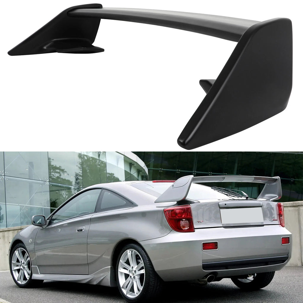 Matte Black Wing Spoiler for Toyota Celica (2000–2005) ABS Plastic