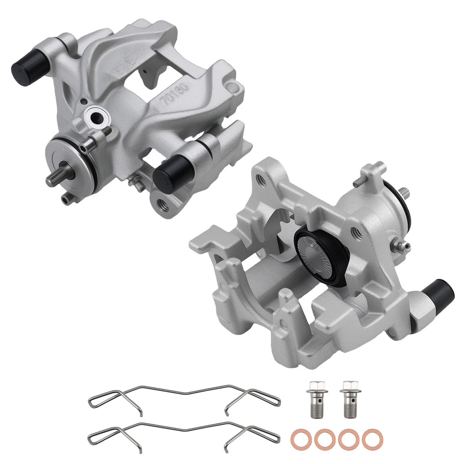 Rear Disc Brake Calipers Kit w/Bracket for Ford Fusion/Lincoln MKZ (2013–2020)
