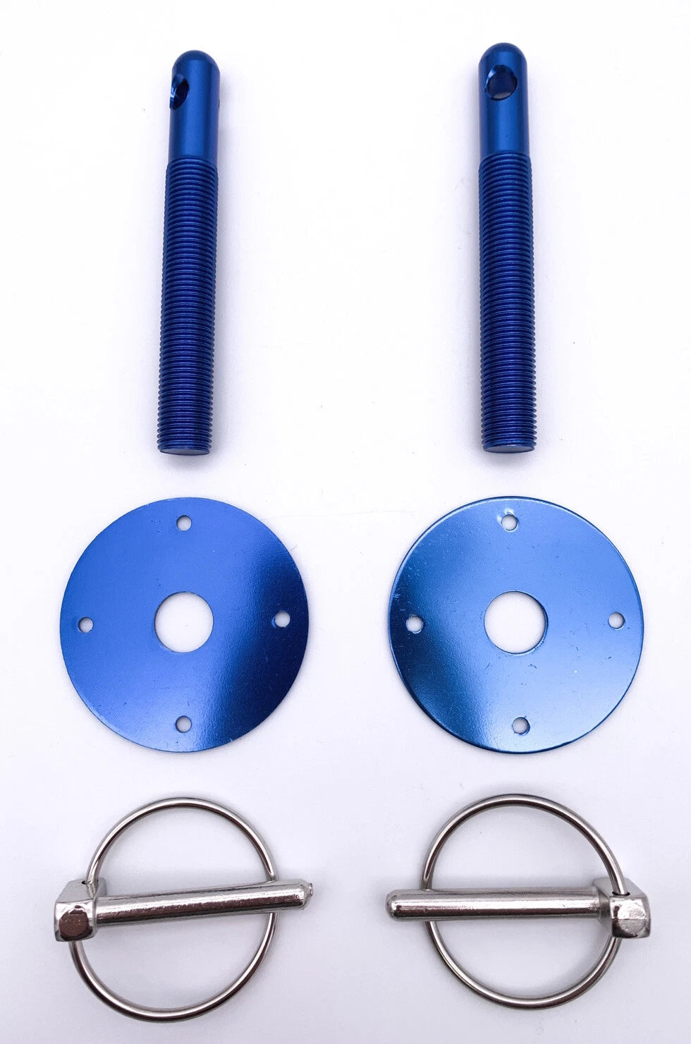 Universal Aluminum Hood Pin Kit 1/4" Flip Over for Universal Cars (Any Year)