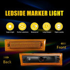 2X Amber LED Side Marker Lights for GMC K5 Jimmy C/R 1500-3500 Suburban (1981–1991)