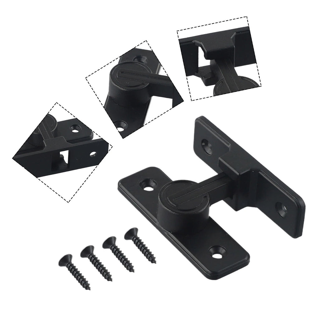 Heavy Duty Barn Door Lock Latch for Sliding Doors (90 Degree)