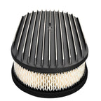 15" Oval Polished Aluminum Air Cleaner for Chevy Ford Mopar (Fits Various)