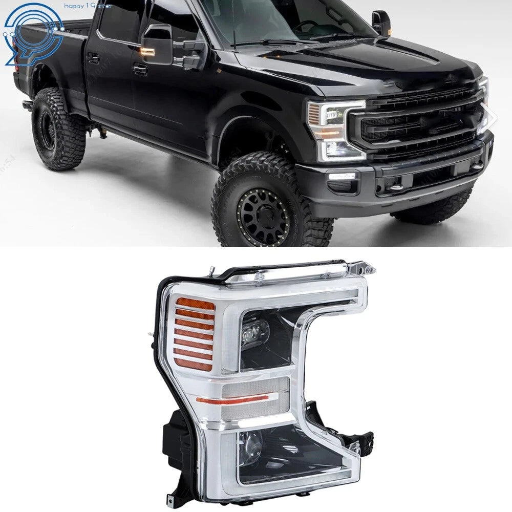 Chrome Full LED Headlight for Ford F250 SuperDuty (2020–2022)