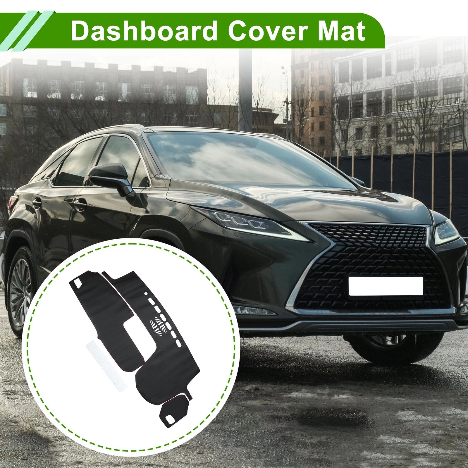 Dashboard Cover for Lexus RX350 (2016–2019) Dash Mat Carpet Black Red