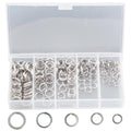 200 Pack Stainless Steel Split Rings for Fishing Tackle