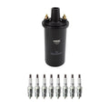 NGK Ignition Coil & 8 Nickel Spark Plugs Kit for C10 C20 C30 K15 K20 P20 P30