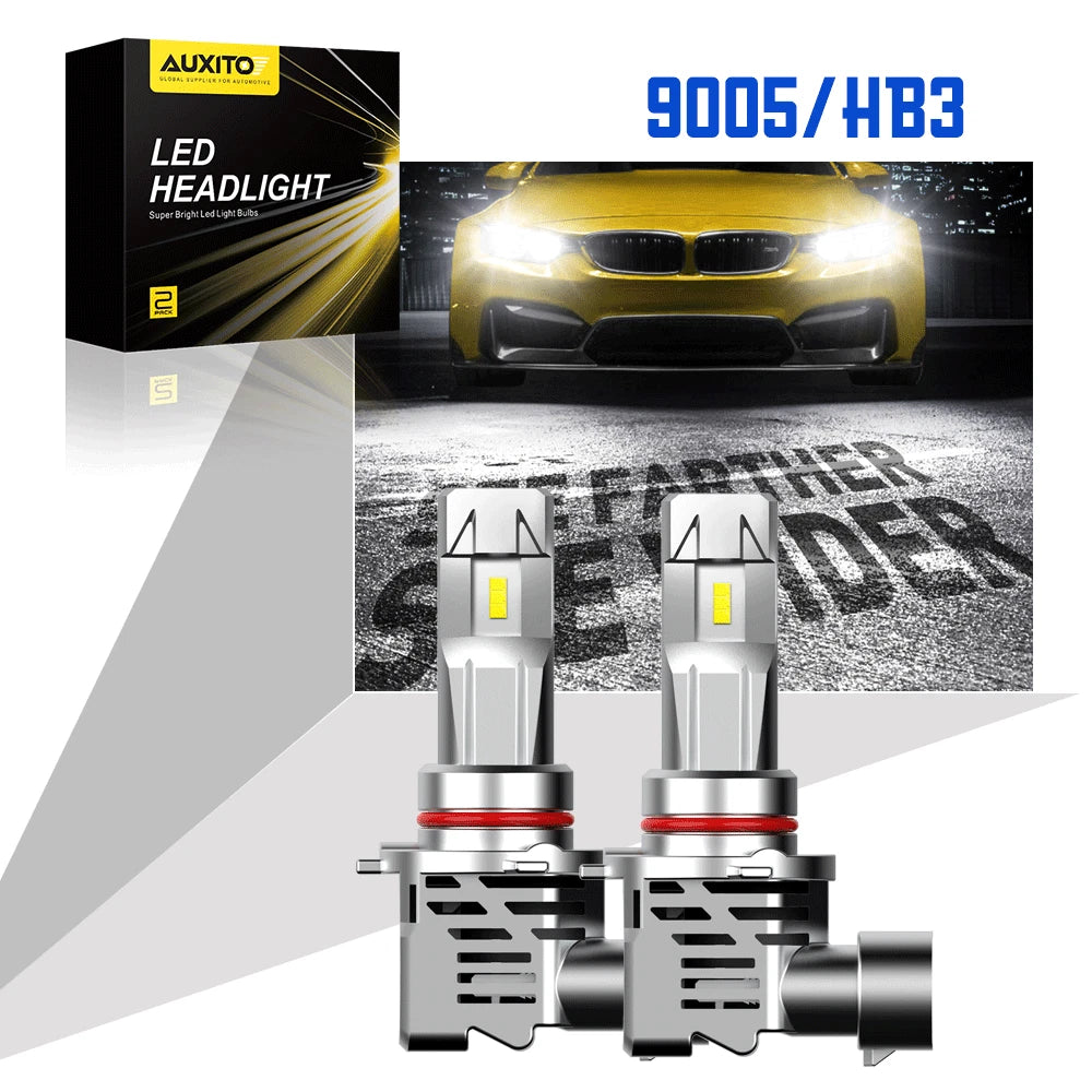 2X 9005 HB3 LED Headlight Bulb Conversion Kit High Beam 6500K for