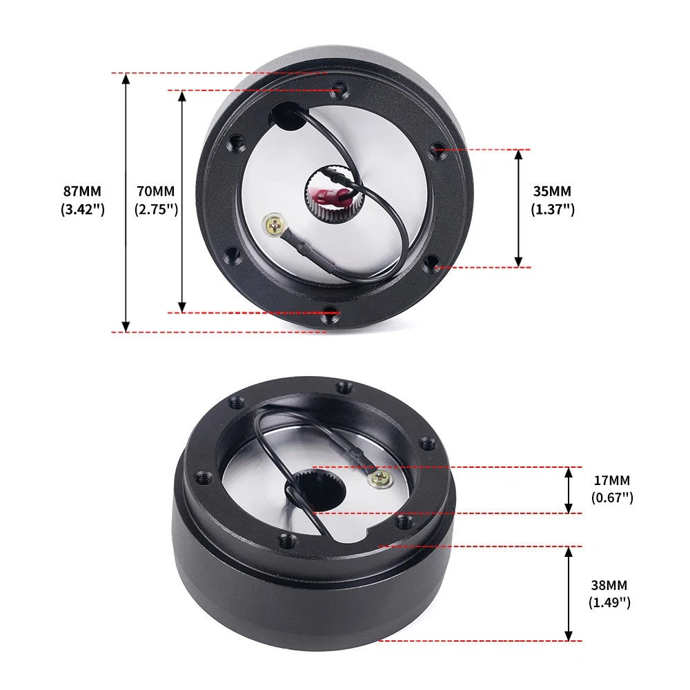 14" Steering Wheel + Quick Release + Hub Adapter 186H for Volkswagen Golf Jetta