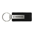Black Leather Keychain KC1540.HON - Officially Licensed for Honda