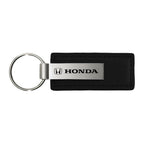 Black Leather Keychain KC1540.HON - Officially Licensed for Honda
