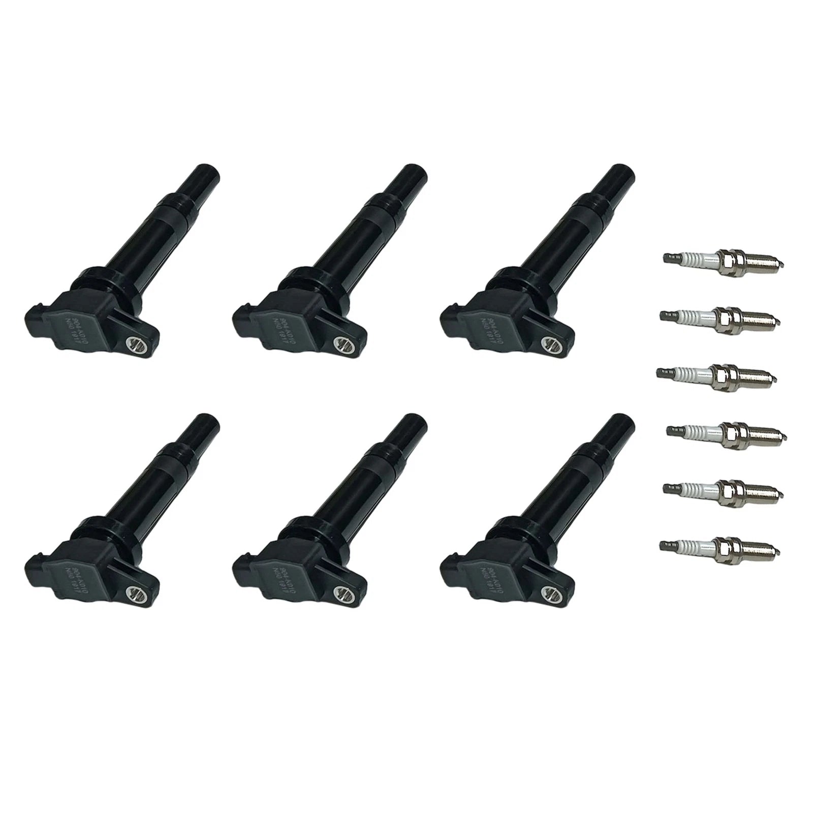 Set of 6 Ignition Coils & 6 Iridium Spark Plugs for Hyundai Santa Fe (2007–2009)