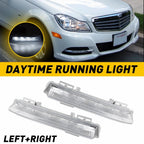 Pair LED Fog Lights for Mercedes C E SLK Class (W204 W212 C207)