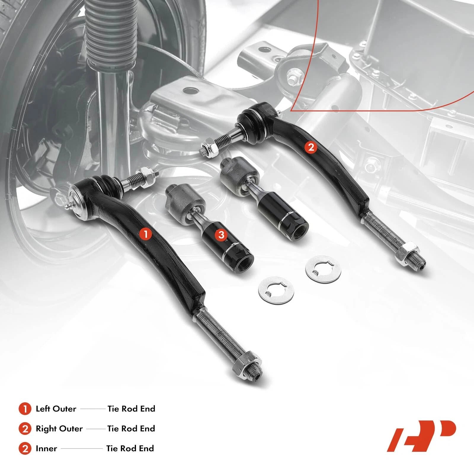 7x Rack and Pinion Hub Bearing Tie Rod End Kit for Chevy Isuzu