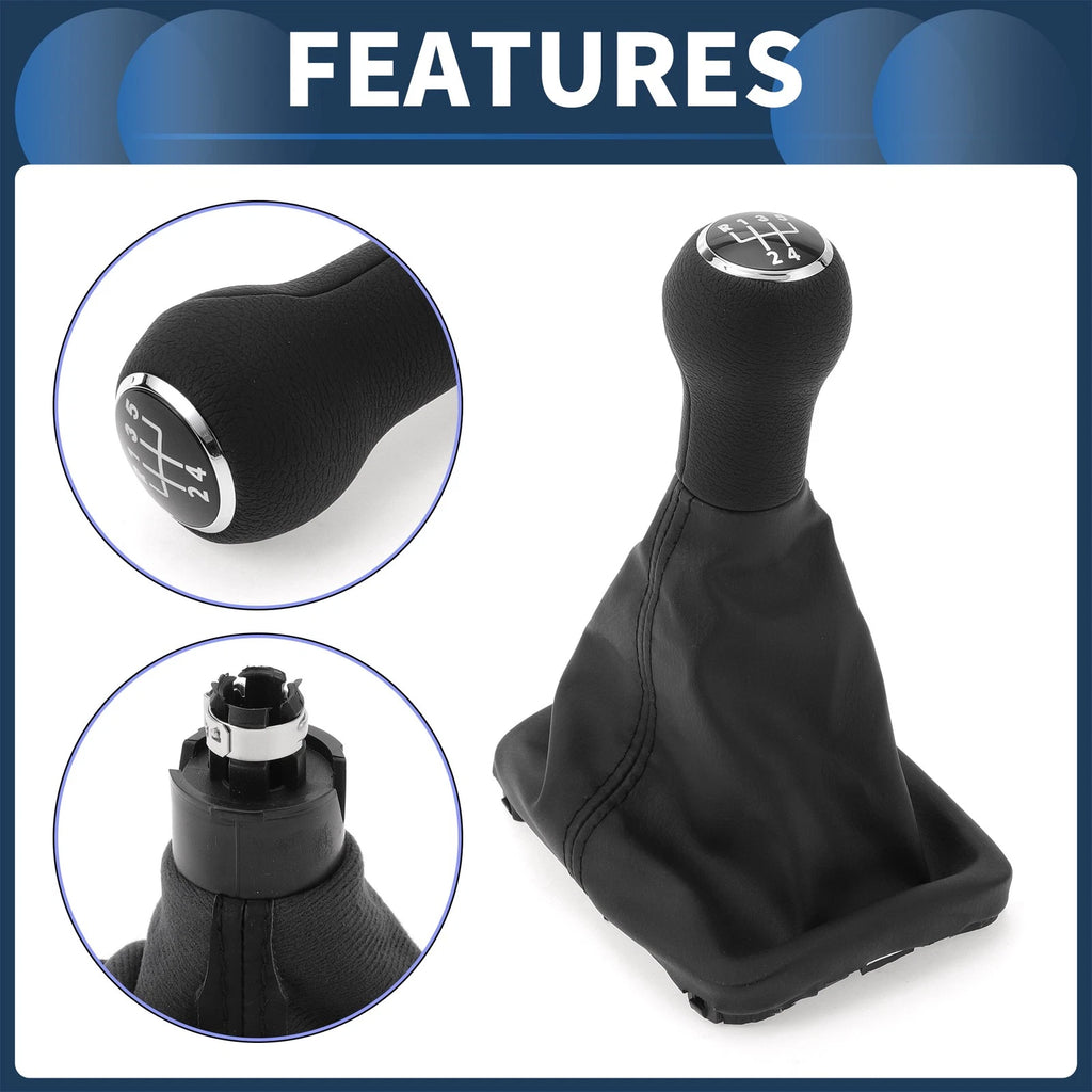 5 Speed Gear Shifter Knob with Cover for Volkswagen Beetle (1998–2010)