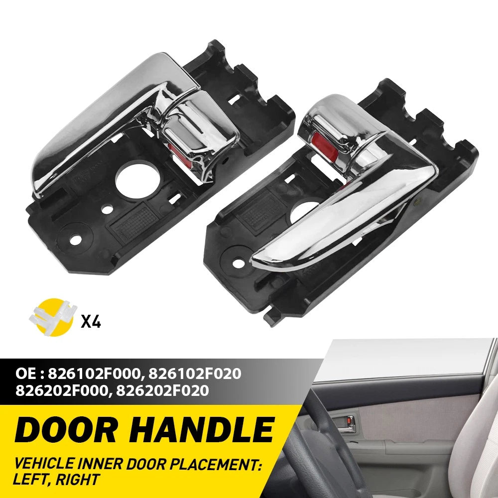 Inside Door Handle Chrome LH & RH for Kia Spectra Spectra5 (2004–2009) 826202F000