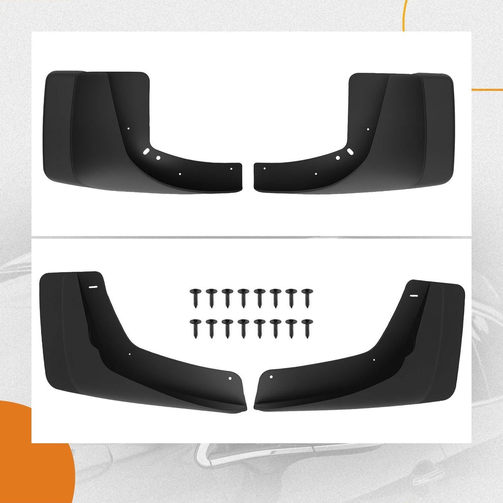 4X Mud Flaps Set for Silverado Sierra 1500-3500 (1999–2014) 12495822
