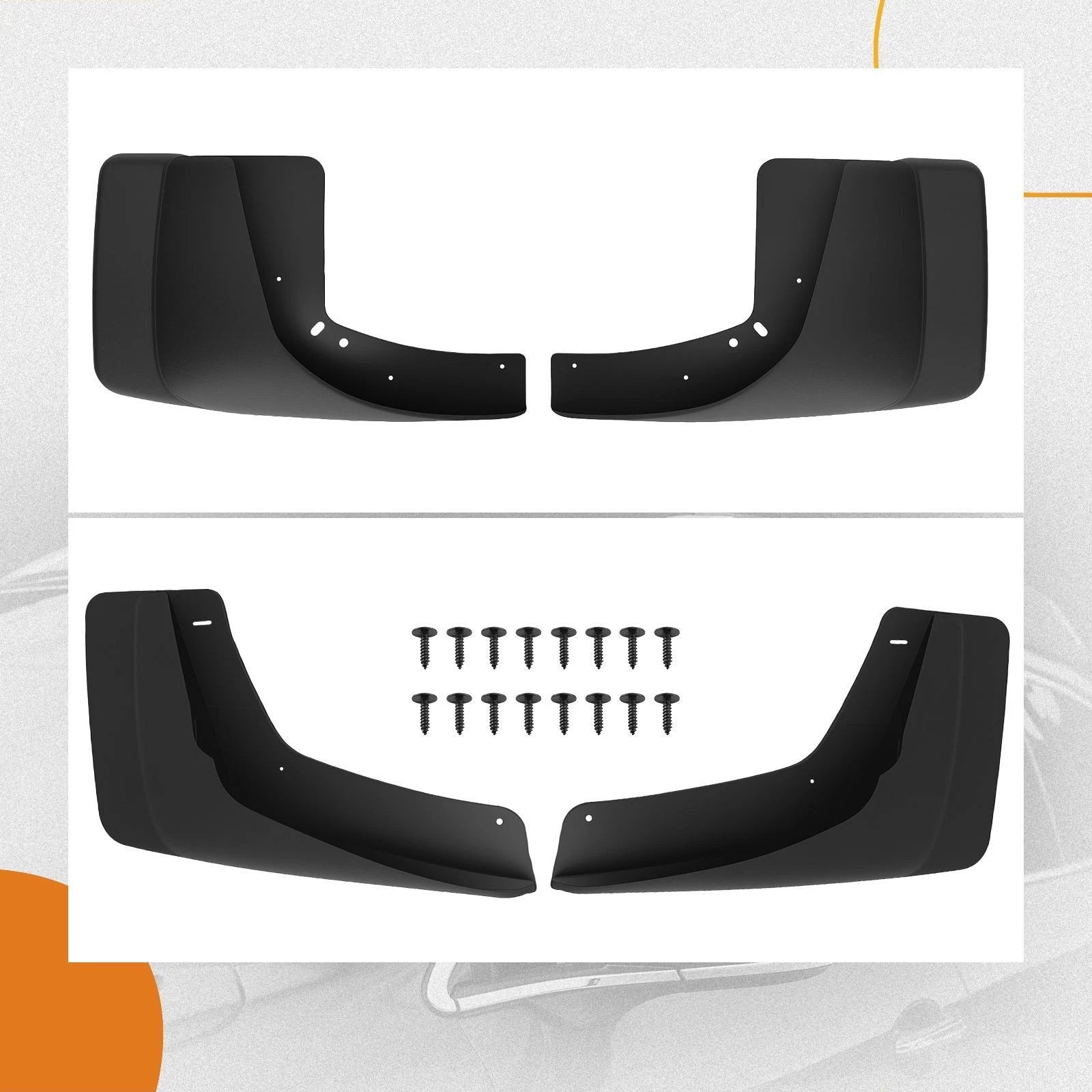 4X Mud Flaps Set for Silverado Sierra 1500-3500 (1999–2014) 12495822