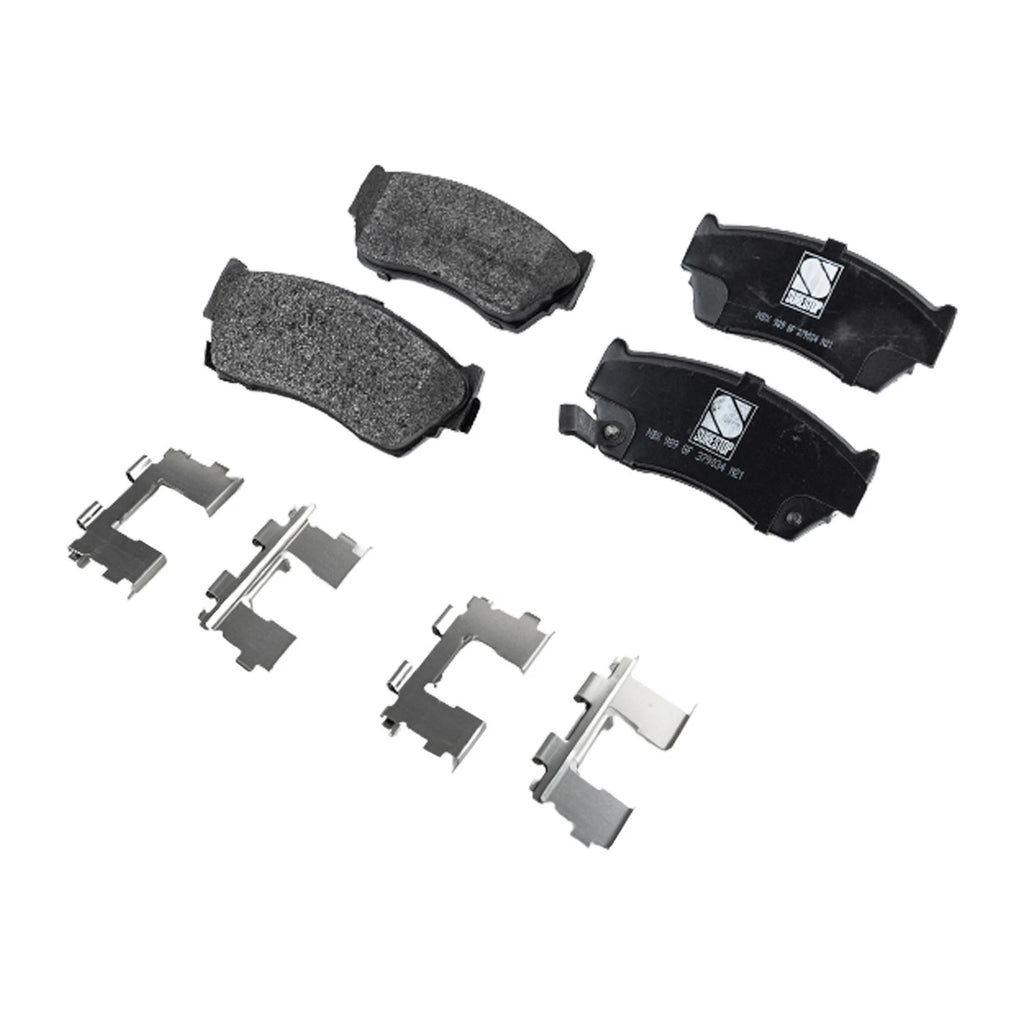 Set of 4 Semi-Metallic Brake Pads for Nissan Sentra (1991–1994)