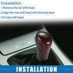 6 Speed Manual Gear Shift Knob for BMW Black Red