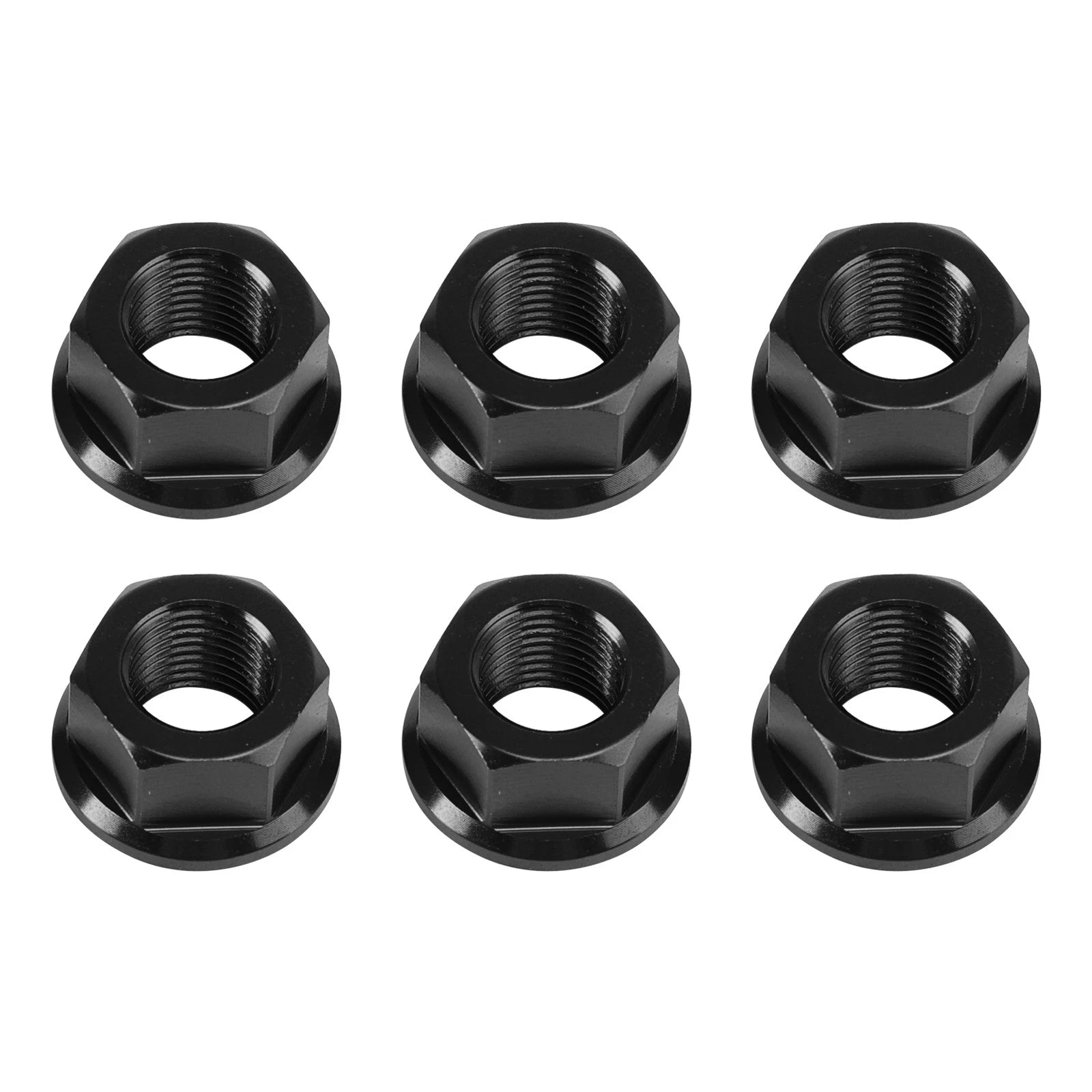 6x Rear Sprocket Nuts M10 x 1 Black for Ducati 1098 1098S 1098R 1198 S (2007–2011)