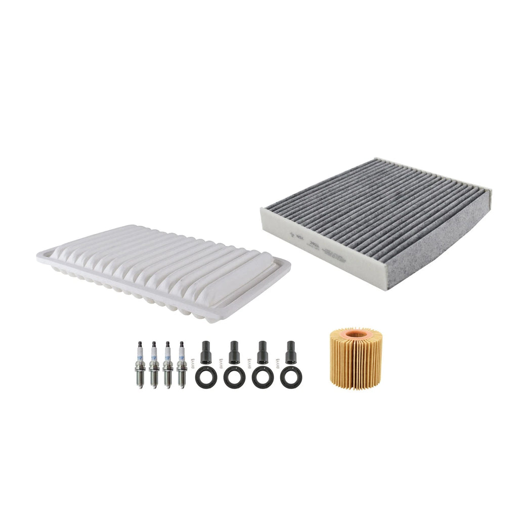 Denso Tune Up Kit & NGK 4 Spark Plugs for Toyota Camry Venza (L4, 0.044")